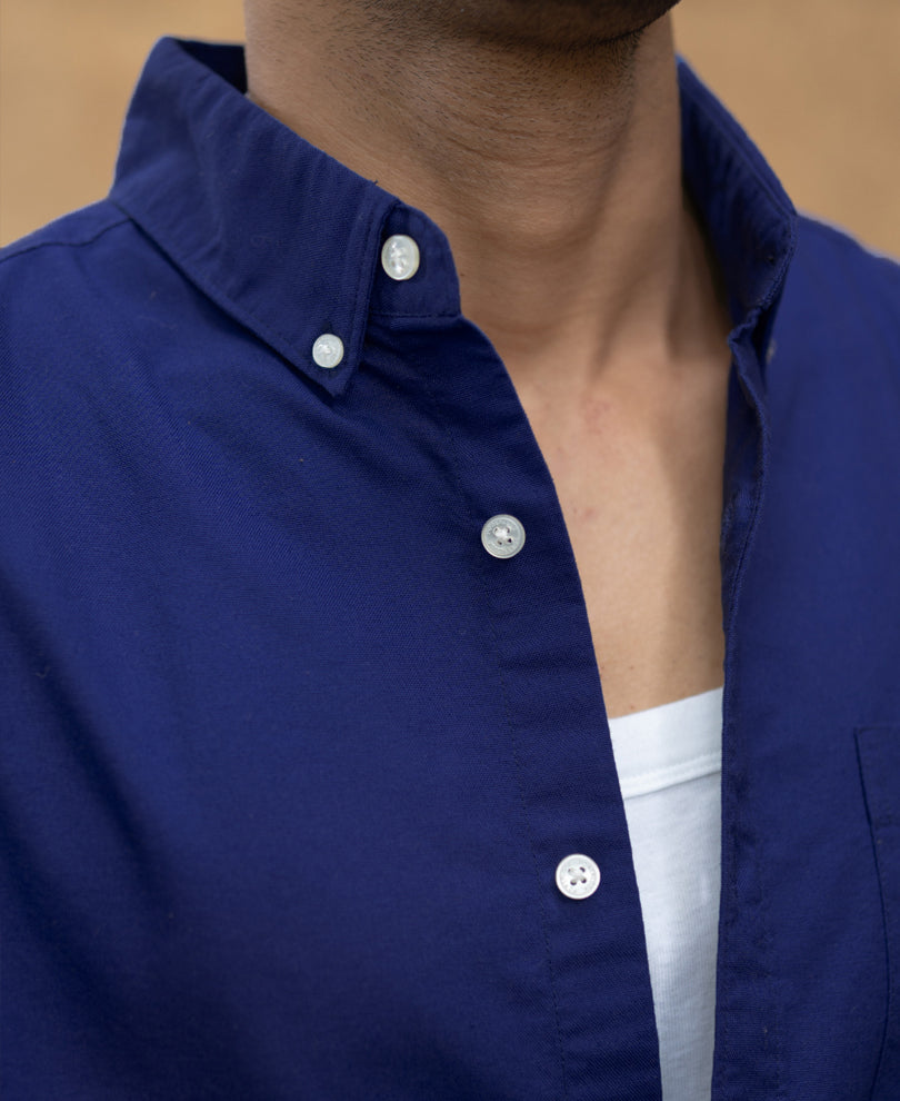 Royal Blue Oxford Shirt