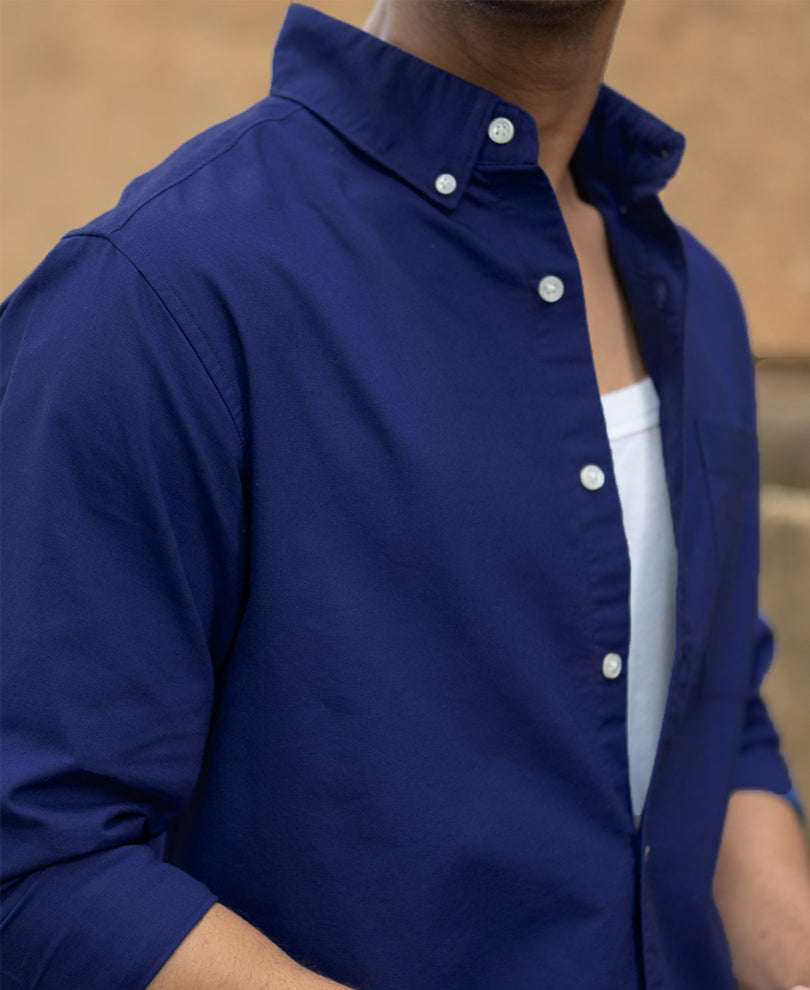Royal Blue Oxford Shirt