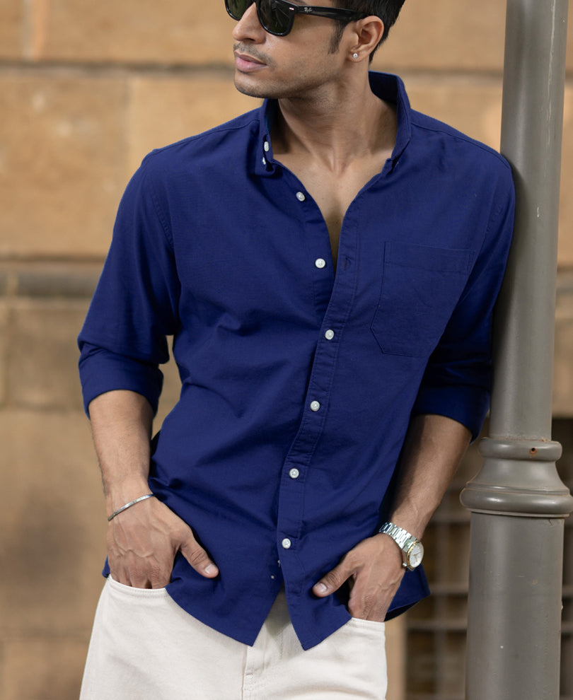 Royal Blue Oxford Shirt