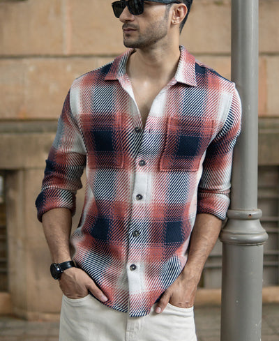 Multicolour Twill Checks Shirt