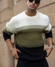 Multicolour Striped Knit Sweater