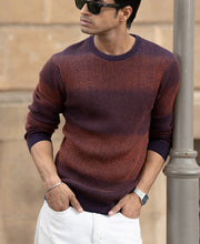 Multicolour Knitted Cotton Sweatshirt