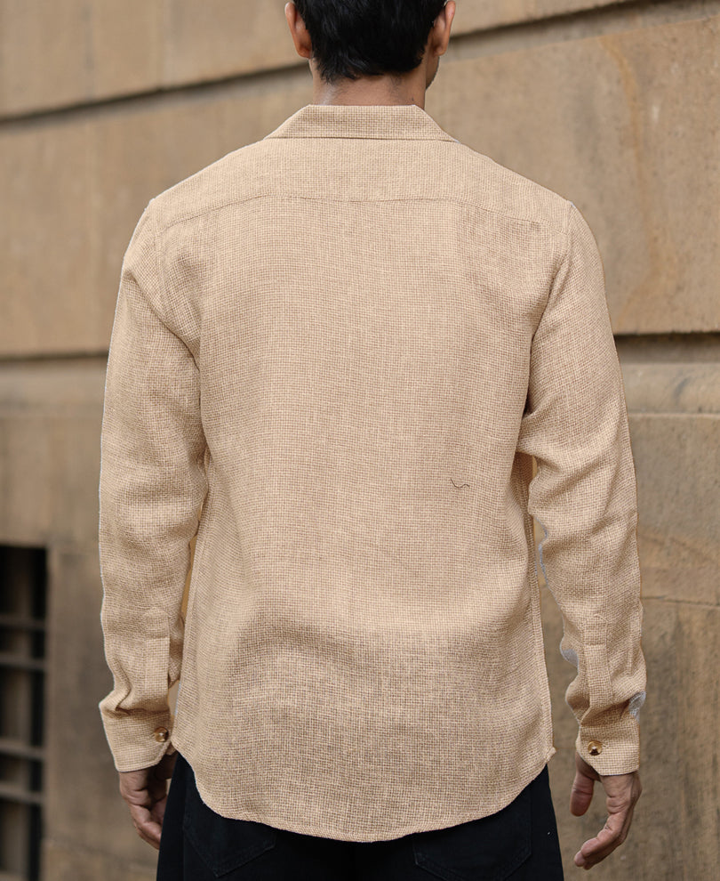 Beige Structure Shirt