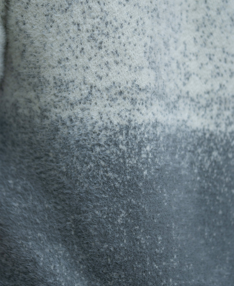 Grey Ombre Fuzzy Sweater