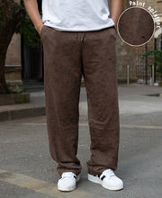 Brown Printed Baggy Fit Trackpant.