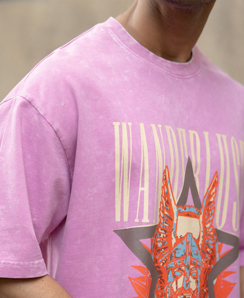 Light Pink Washed Graphic T-Shirt