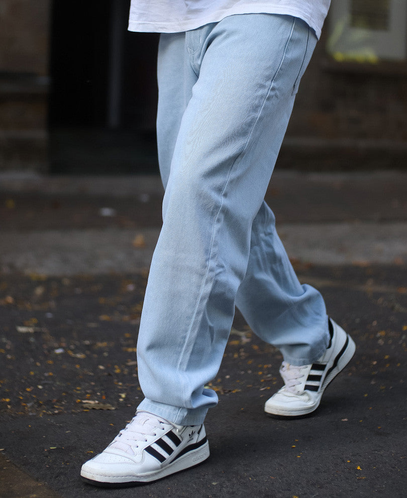 Light Blue Baggy Fit Denim Jeans