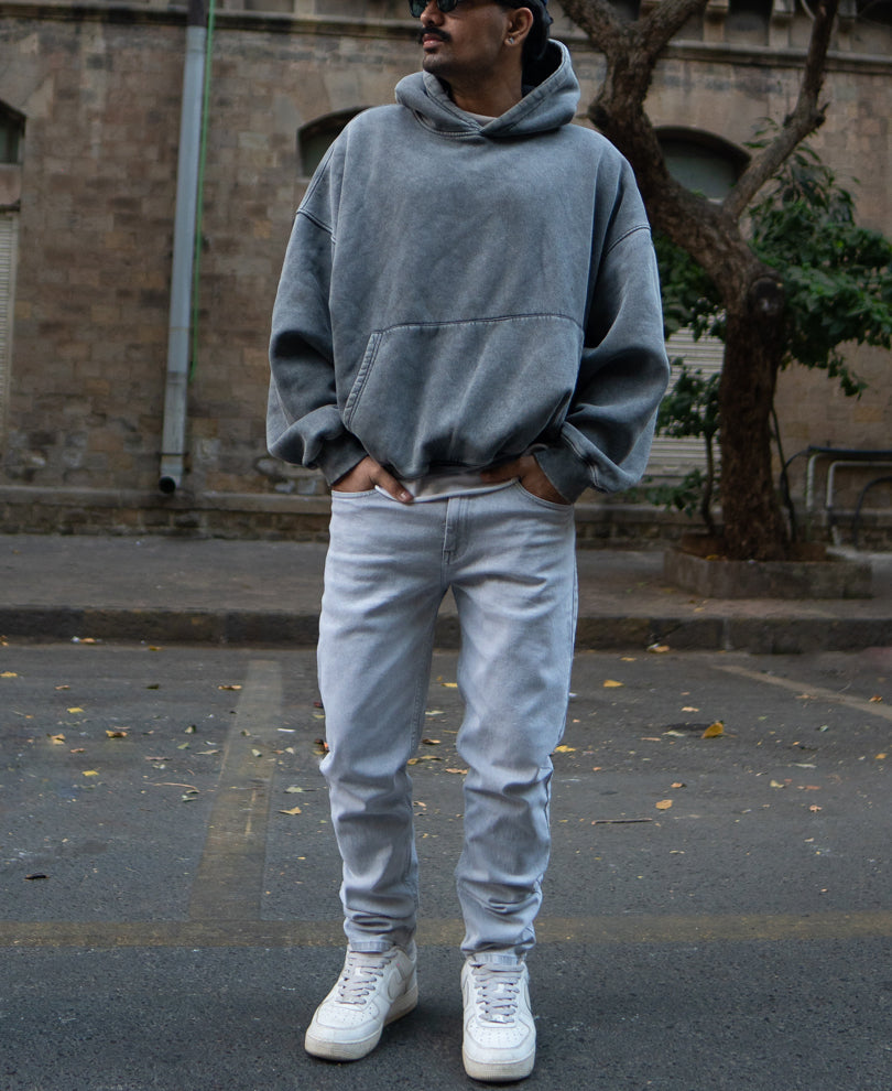 Light Grey Regular Fit Denim Jeans