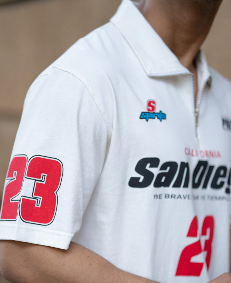 Off White Printed Zipper T-Shirt – Powerlook