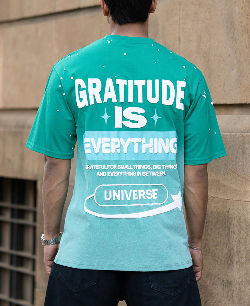 Green Ombre Printed T-Shirt