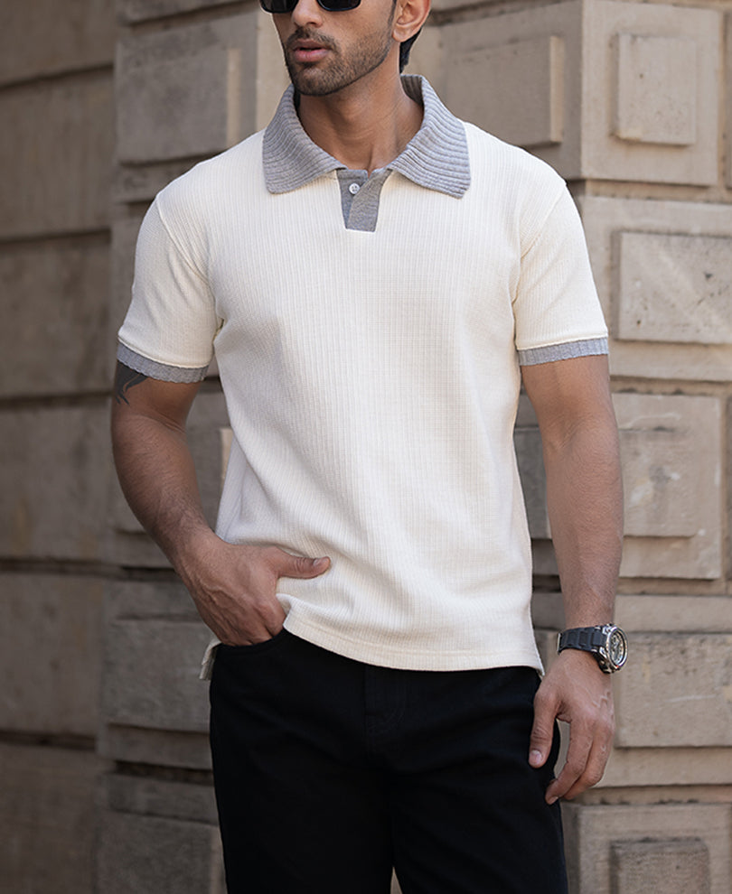 Light Fawn Half Sleeves Regular Fit T-Shirt