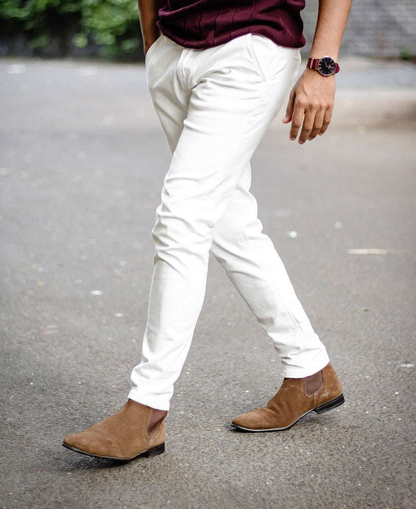 White Basic Denim Jeans