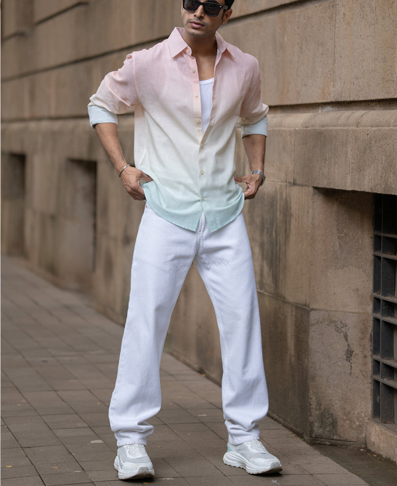 Multicolour Lightweight Ombre Shirt