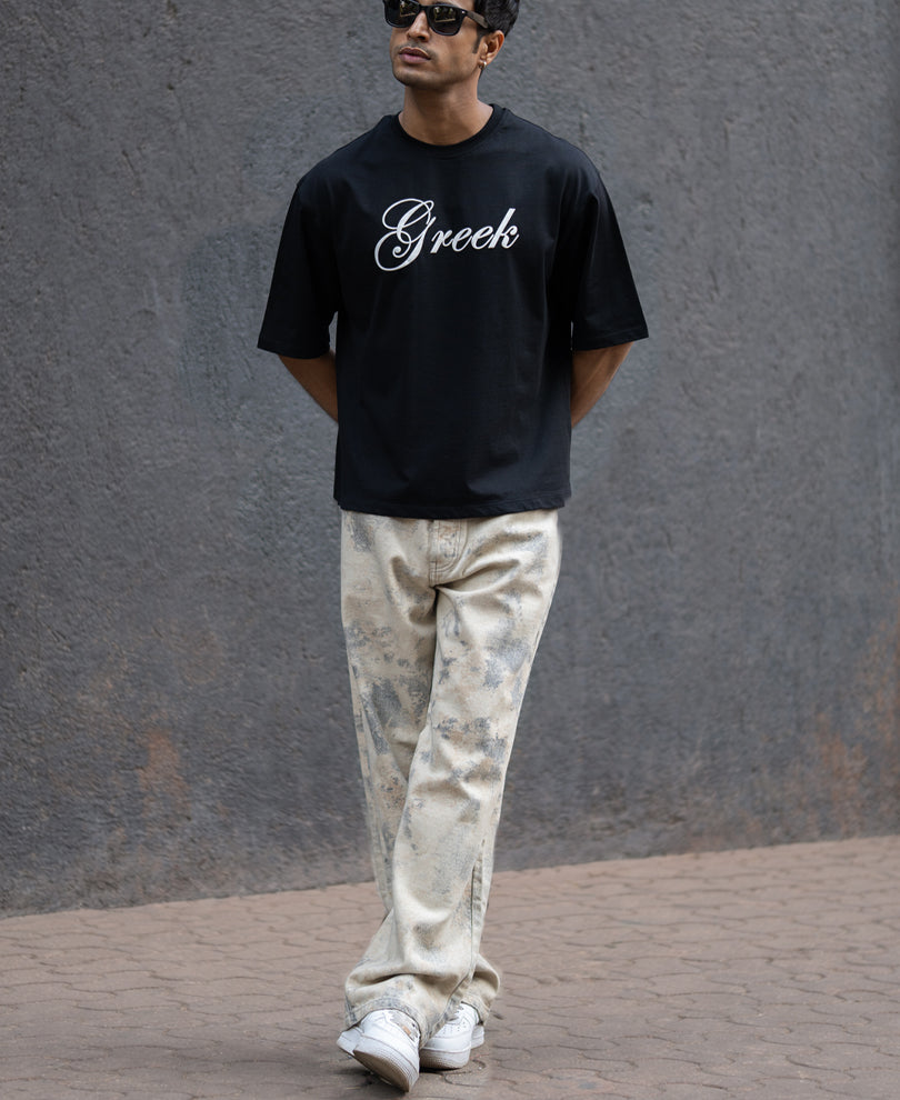 Black Greek Graphic T-Shirt
