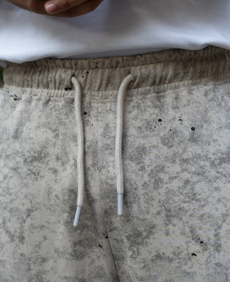 Neutral Printed Baggy Fit Trackpant