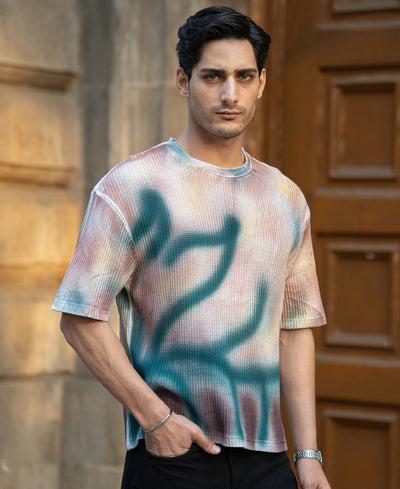 Spray Print Graffiti T-Shirt