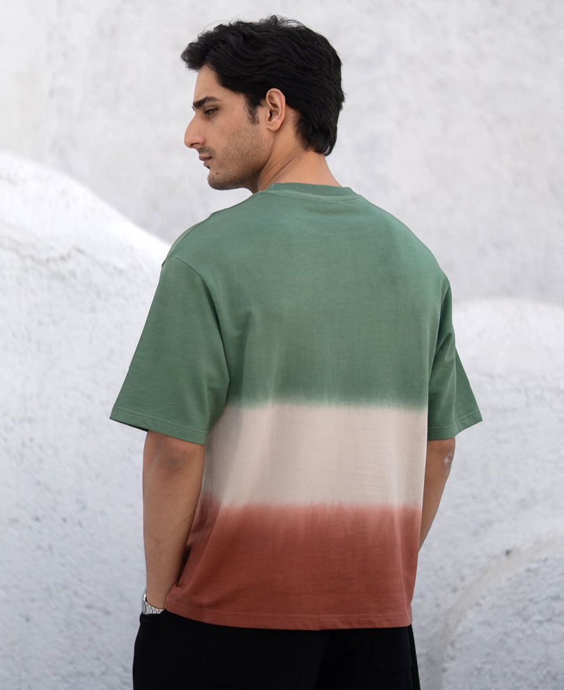 Green & Brown Ombre T-Shirt
