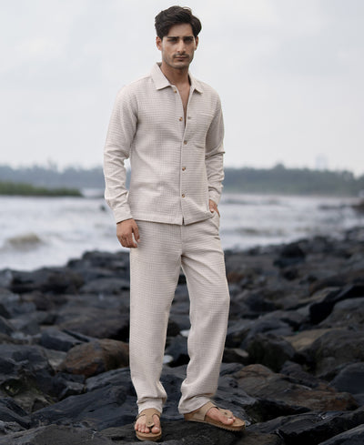 Cream Structured Co-ord Set