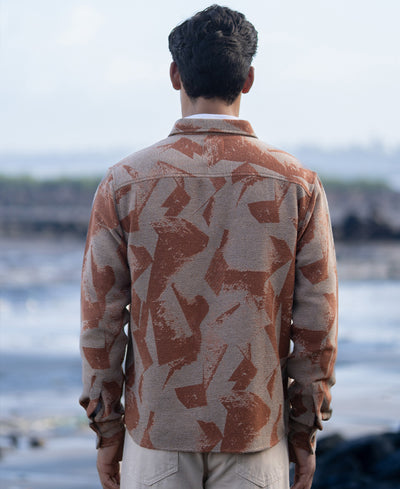 Ochre Jacquard Overshirt