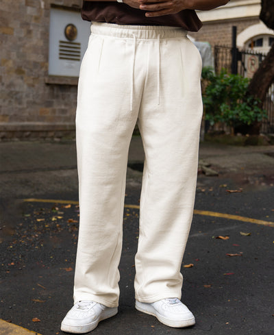 Cream Baggy Trackpant