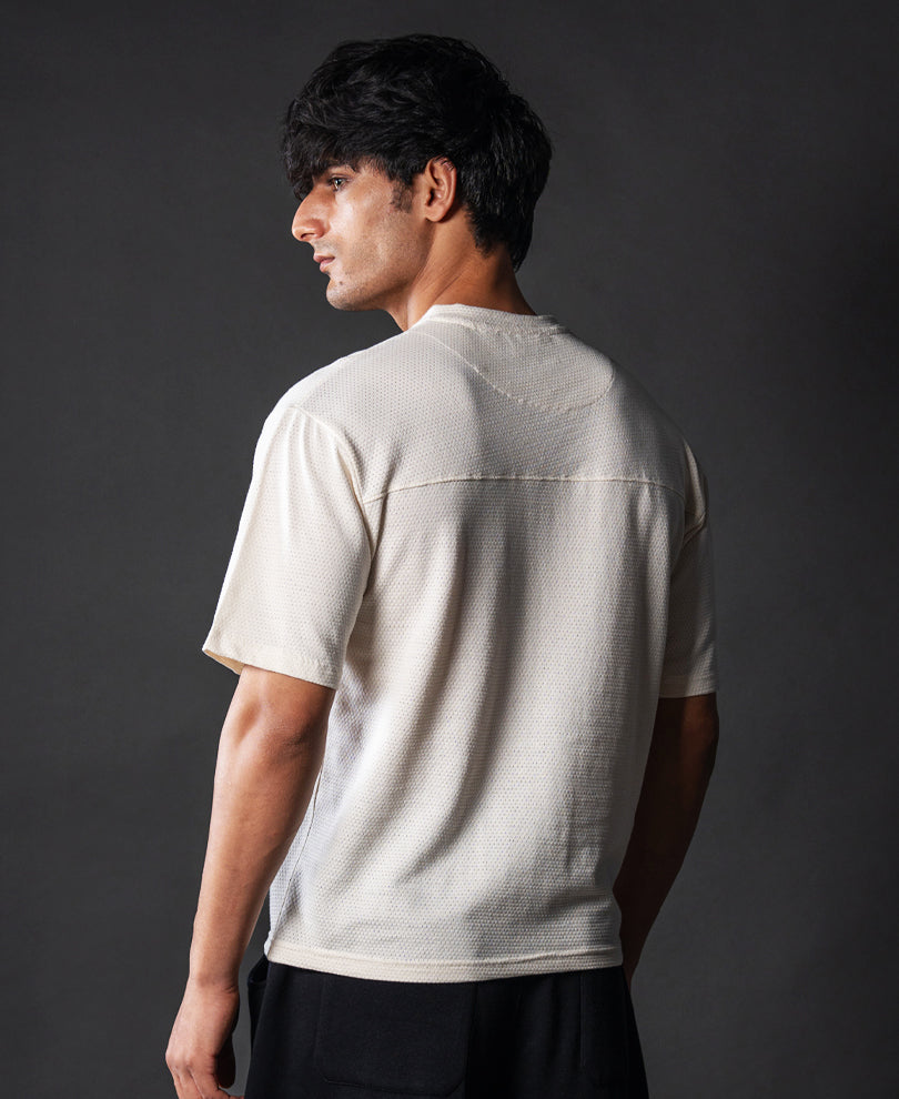 Cream Cotton Jersey T-Shirt