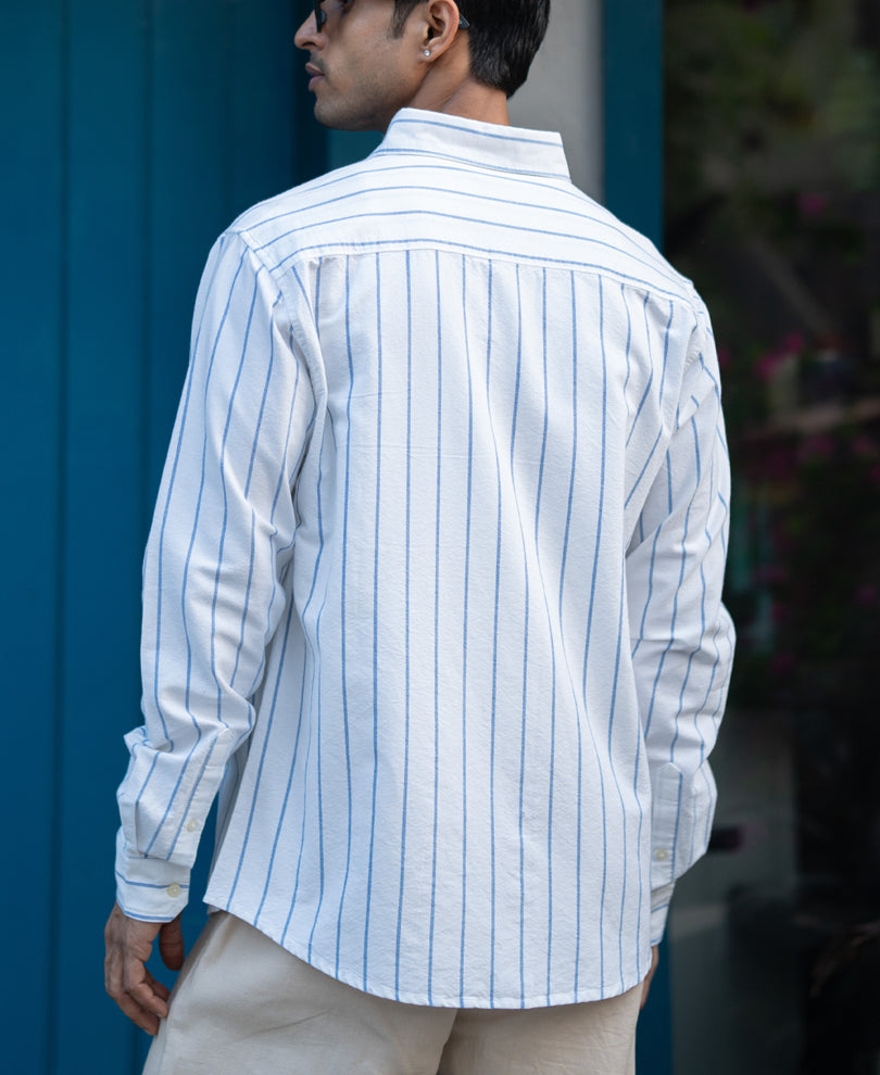 White Oxford Stripe Shirt