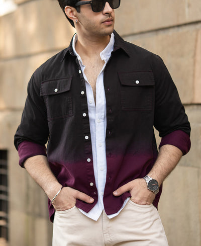 Dark Onion Ombre Cargo Shirt