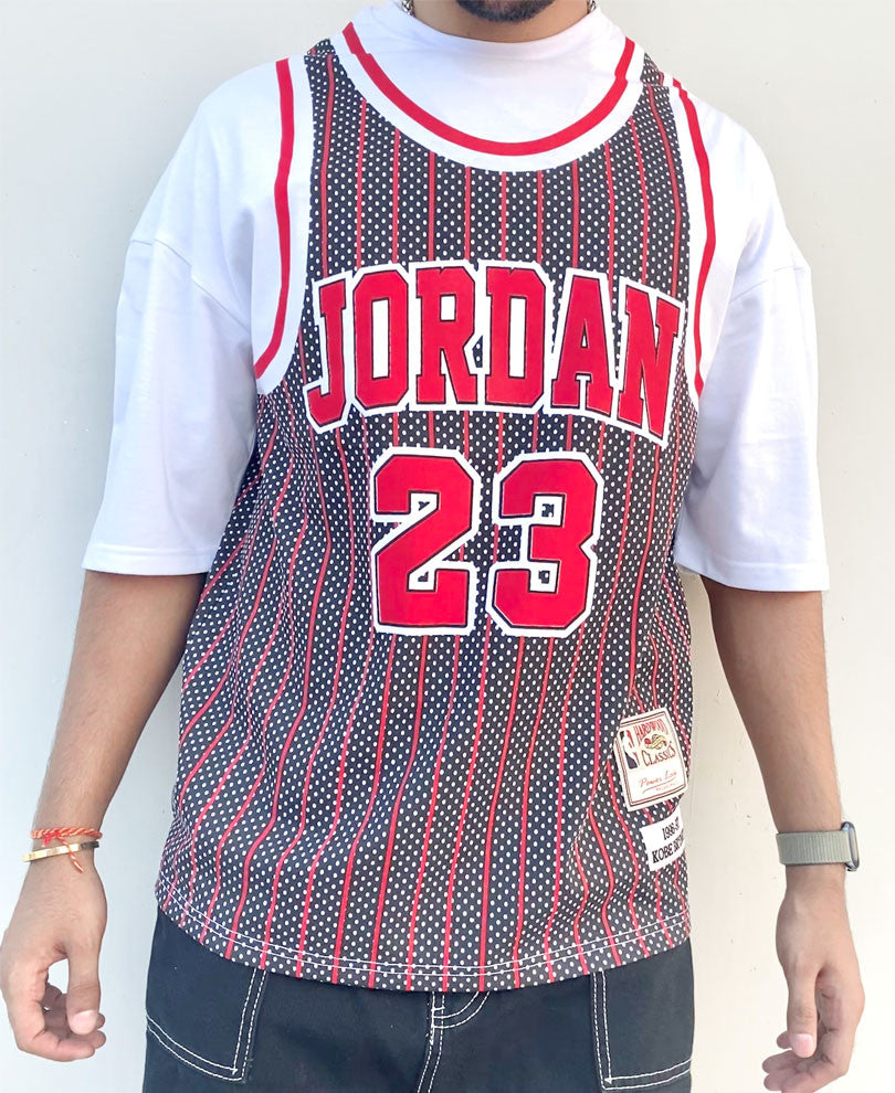 White Jordan 23 Oversize Drop Shoulder T Shirt