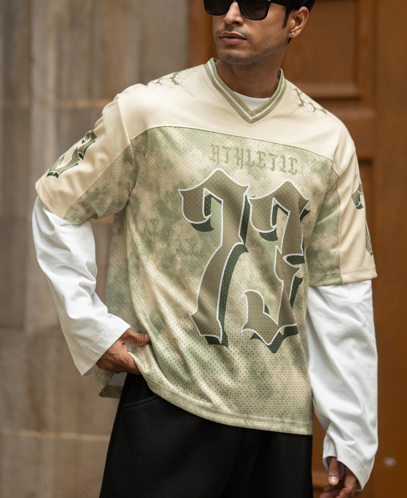 Sage Graphic Varsity T-Shirt.
