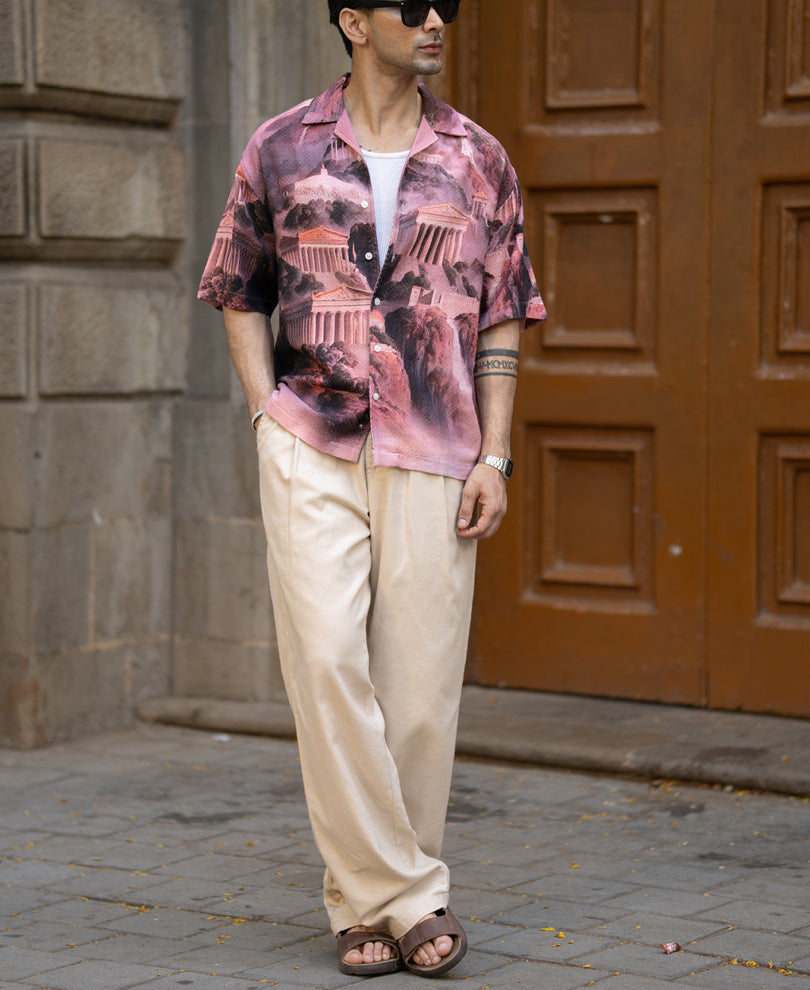 Roman Architecture Print Shirt.
