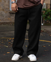 Black Baggy Knit Sweatpant