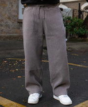 Brown Melange Baggy Trackpants