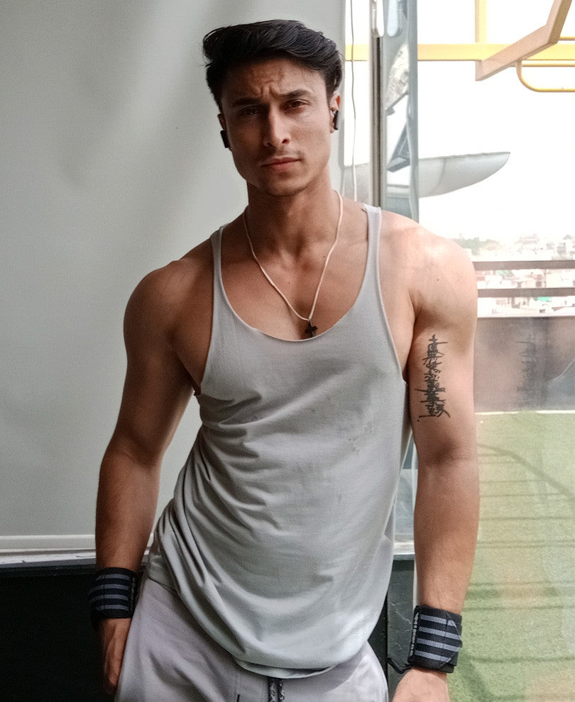 Grey Plain Gym Vest