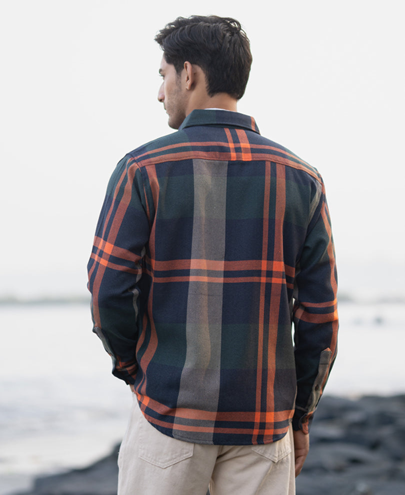Multicolour Structure Checked Shirt
