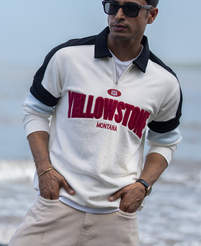 Off-White Embroidered Sweatshirt