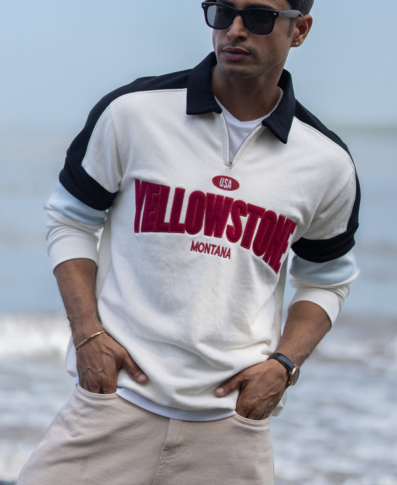 Off-White Embroidered Sweatshirt