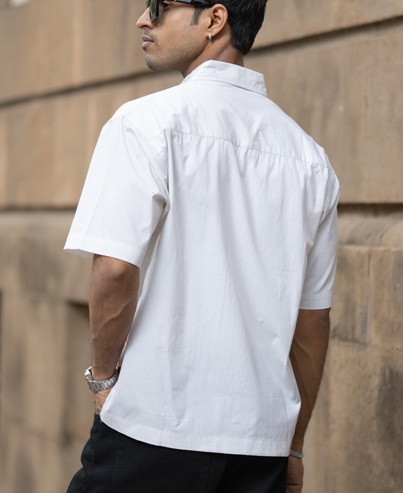 Off White Lightweight Graphic Shirt.