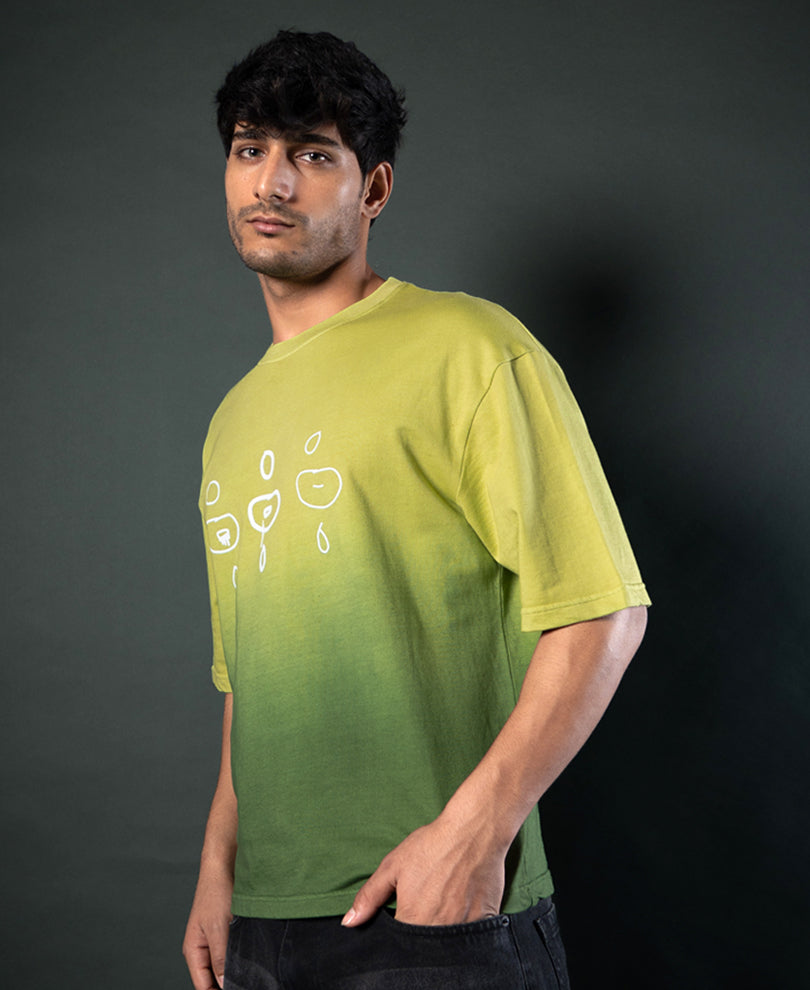 Green Ombre Print T-Shirt.