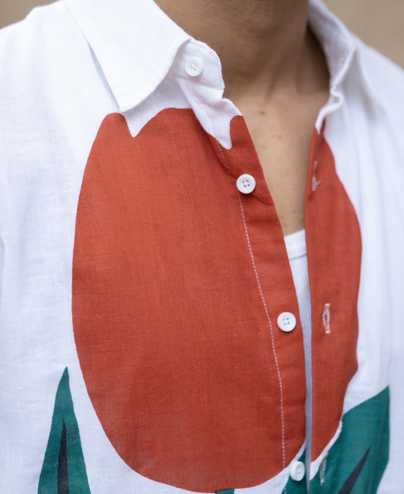 Tulip Print Lightweight Shirt