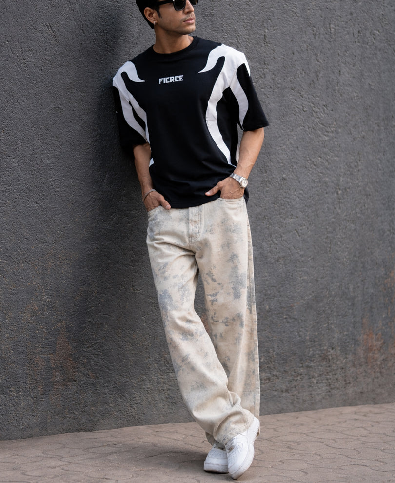 Black Graphic Oversized T-Shirt