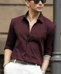 Wine Stretch Shirt