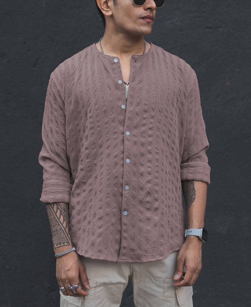 Onion Structured Henly Nack Full Sleeves Shirt