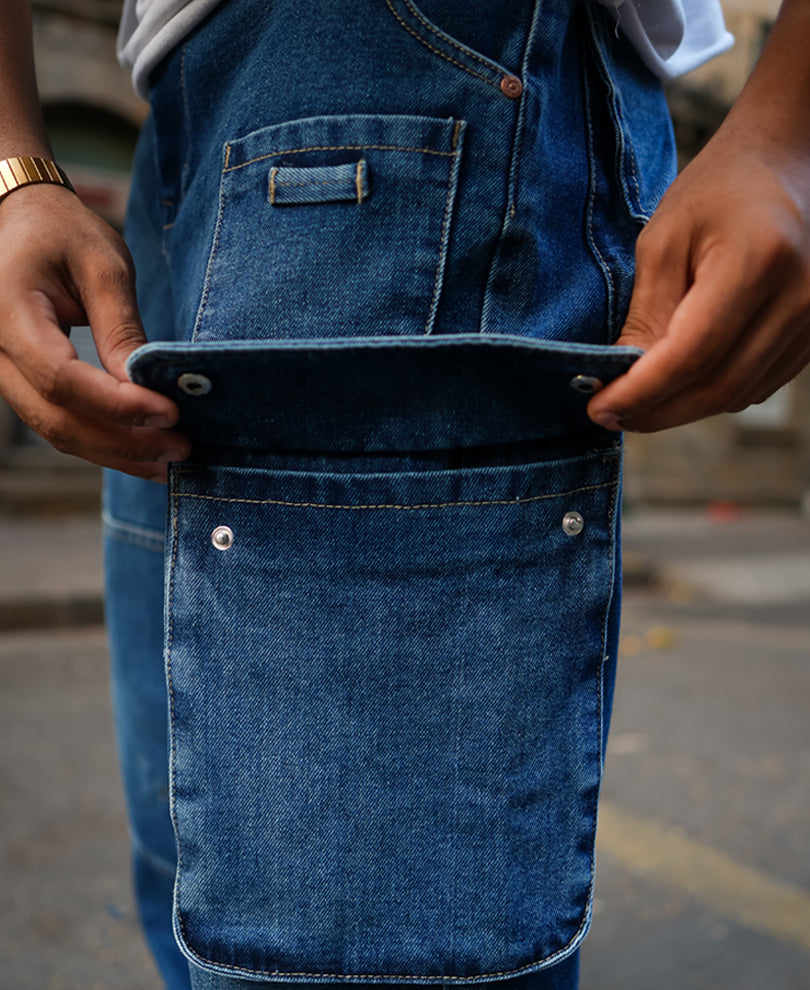 Blue Denim Baggy Fit Jeans