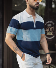 Multi Colour Knits Regular Fit Half Sleeves Tshirt