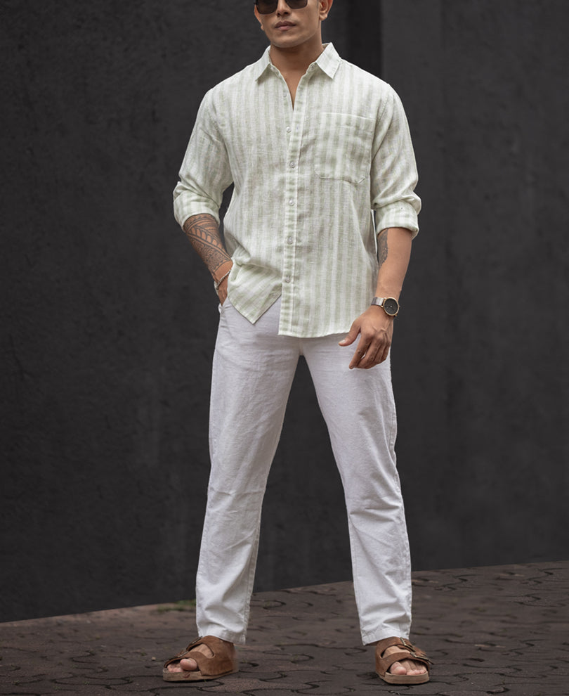 Pista Regular Fit Full Sleeves Shirt