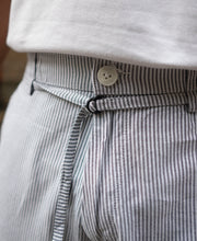 Light Grey Striped Regular Fit Pants