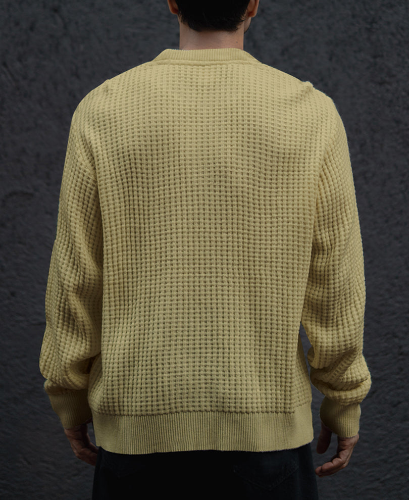 Olive Structured Full Sleeves T-Shirt
