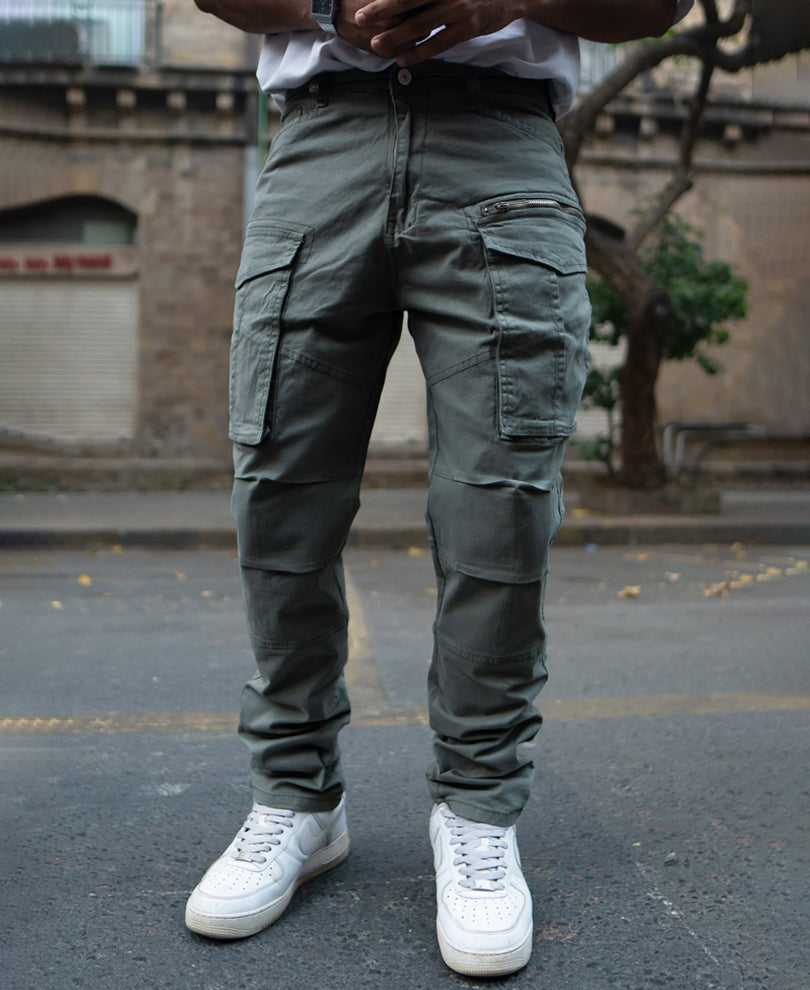 Olive Regular Fit Cargo Pant