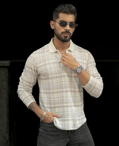 Multicolour Full Sleeves Regular Fit T-Shirt