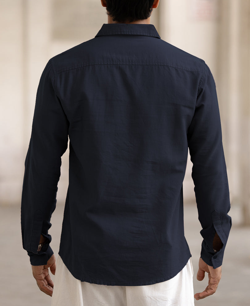 Navy Kurta Shirt